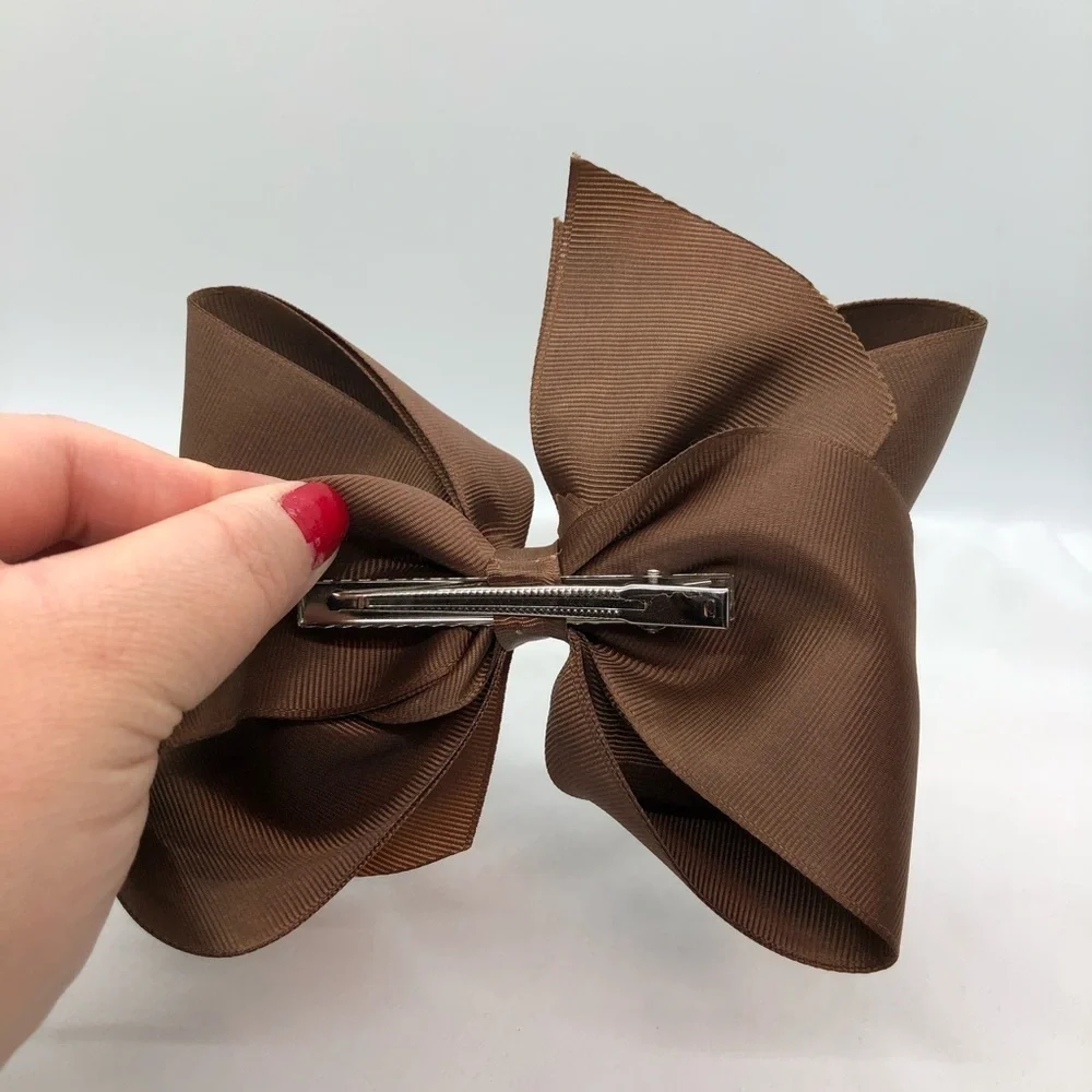 Gaby’s Brown Oversized Girls Hair Bow